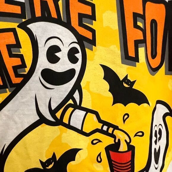 NWOT Tipsy Elves Halloween unisex T-shirt.  Here For the Boooooos!!!!  Size L. - Picture 9 of 9